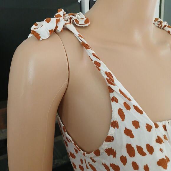 Women's Small Romper Jumper One Piece Summer Shorts String Straps Animal Print - Picture 5 of 16